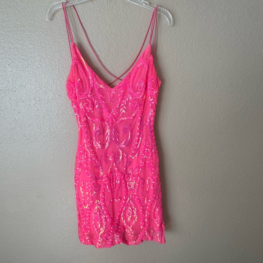 Windsor Pink Sequin Dress